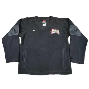 Team Nike NBA Philadelphia 76ers Fleece Youth Jacket Size 7 Kids Black Pilling - Picture 1 of 10