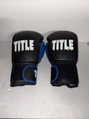Guantes bolsa pesada TITLE BOXING Dynamic Strike - azul/negro - 16 OZ Foto 1 de 4