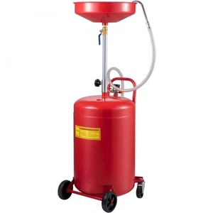 Portable Oil Drain Tank 20 Gallon Air Operated Waste Oil Collector Heavy Duty - Picture 1 of 8