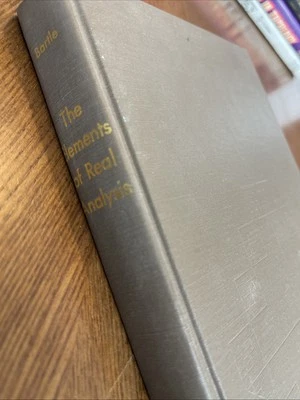 THE ELEMENTS OF REAL ANALYSIS By Robert G. Bartle - Hardcover - Image 1 of 4