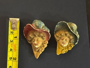 Viktorianische Broschen Kreidegeschirr Damen Antik 1900er Kurioses Schmuck Original 4q - Bild 1 von 2