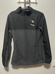 Under Armour 1/4-Reißverschluss lockere Passform schwarz & grau Coldgear Jacke Jungen Jugend Größe YXL - Bild 1 von 5