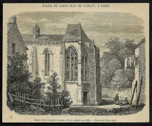 1881  --  PARIS EGLIE SAINT JEAN DE LATRAN DEMOLIE EN 1835   3S790 - Foto 1 di 1
