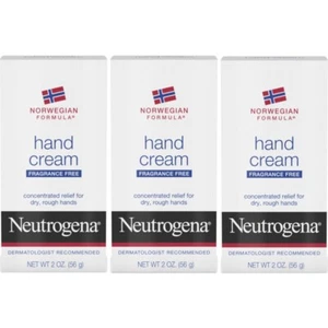 Neutrogena Hand Cream Norwegian Formula Fragrance Free for Chapped Skin 2 Oz 3PK - Picture 1 of 6