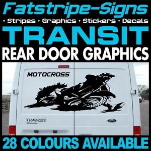 para adaptarse a FORD TRANSIT MOTOCROSS MX CARRERAS FURGONETA PEGATINAS GRÁFICAS ST - Imagen 1 de 2