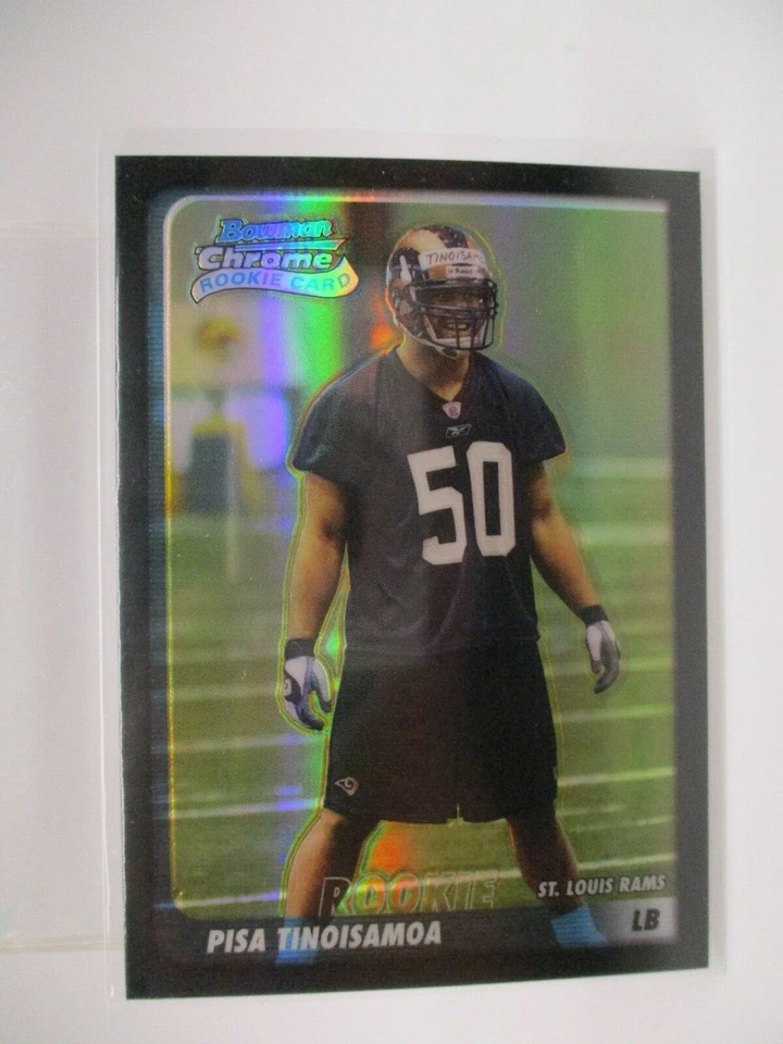 2003 Bowman Chrome Refractors #208 Pisa Tinoisamoa RC RAMS /500 - Image 1 of 1