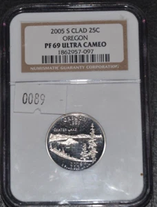 2005 S Oregon Statehood Quarter 25c - NGC PF 69 Ultra Cameo - (0089) - Picture 1 of 5