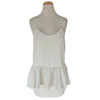 CLUB MONACO women’s silk tank top Sz S/P spaghetti shoulder straps - Image 1 of 3