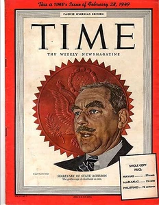 Time Magazine Pacific Overseas Edition, 1949, Feb 28, Secretary Of State Acheson - Picture 1 of 1