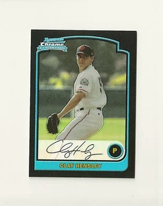 2003 Bowman Cromo Blu Rifrattori #232 Argilla Hensley San Francisco Inserto Giants - Foto 1 di 2