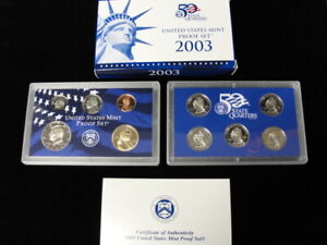 2003 U.S. Mint Proof Set W/ Box & COA