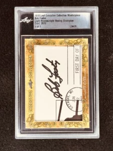 Bob Foster 2018 Leaf Masterpiece Cut Firma Autografiada Tarjeta Firmada 1/1 JSA - Imagen 1 de 2