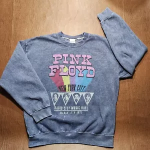 Junk Food Pink Floyd Sweatshirt Womens M New York City Distressed Navy Shirt - Picture 1 of 4