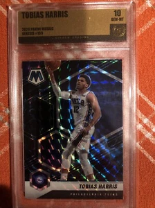 2020-21 Mosaic Tobias Harris #159 Genesis Prizm SSP 76ers Golden Grading 10 - Foto 1 di 1