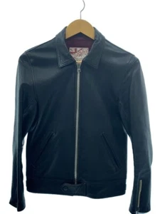 Addict Clothes AD-01 Single Riders Jacket Sheep Black Leather Size:34 Motorcycle - Picture 1 of 9