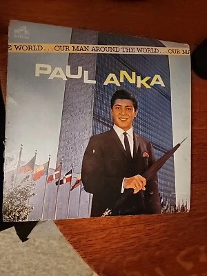 PAUL ANKA-OUR MAN AROUND THE WORLD Early Rock Teen Idol Album-RCA VICTOR LPM2614 - Image 1 of 4