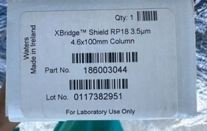 Waters XBridge Shield RP 18 3.5um 4.6x100mm Column - Picture 1 of 3