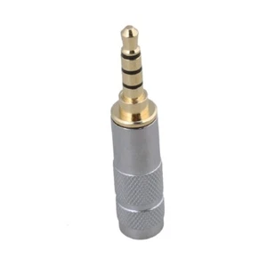 Microphone MIC stéréo 3,5 mm - 4 pôles écouteur prise audio - flic argenté et doré - Photo 1 sur 7
