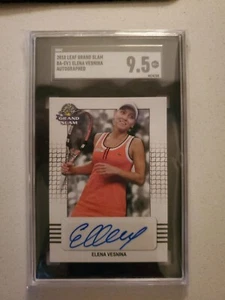 Elena Vesnina 2018 Leaf Grand Slam Autograph BA-EV1 SGC 9.5 - Picture 1 of 2