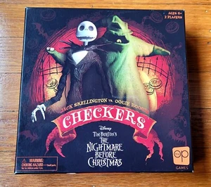 Nightmare Before Christmas Jack vs Oogie Boogie Checkers Board Game - Picture 1 of 7