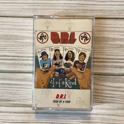 D.R.I.  Four Of A Kind Metal Blade Cassette Tape Punk 1988 - Image 1 of 4