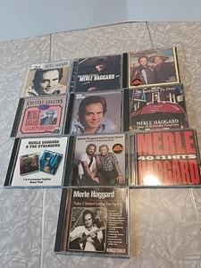 Lot of 10 Country CDs, Merle Haggard Great Condition W/ Wille Nelson The Strange - Picture 1 of 4
