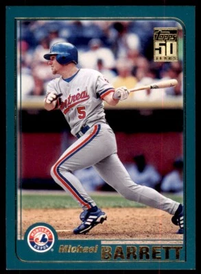 2001 Topps Michael Barrett . Montreal Expos #179 - Image 1 of 2