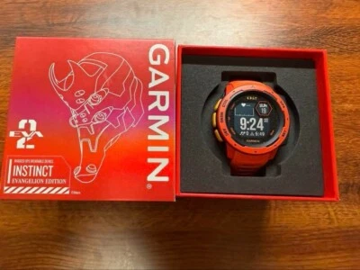 Garmin Instinct Evangelion EVA Unit 02 GPS Wristwatch "Excellent++++" #F-9 - Image 1 of 4