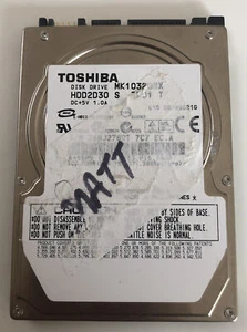 Toshiba MK1032GSX 100GB 2.5” SATA Laptop Hard Drive 5400RPM HDD2D30 S ZK01 T - Picture 1 of 3