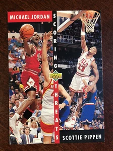 1992-93 Upper Deck NBA Basketball #62 Michael Jordan Scoring Threats - Picture 1 of 10