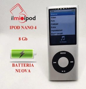 Apple iPod Nano 4 th - 8Gb- BATTERIA NUOVA - Imagen 1 de 4