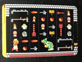 Super Mario Bros Famicom History Book Sealdass Sticker Japanese NINTENDO Rare
