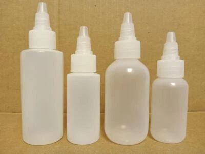1 oz OR 2 oz Plastic Bottles with Twist Open/Close Caps (6-12-25-50 count) - Image 1 of 2