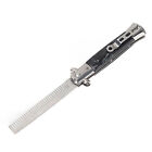 (Wardmaster)Switchblade Comb Men Automatic Push Button Foldable Pocket Oil AGS
