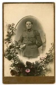 KABINETTFOTO Versailles Bonnier & Beller, ein Militär aus dem 22. handgetönt - Bild 1 von 2