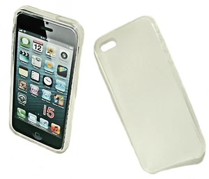 SILIKON TPU COVER HANDY CASE HÜLLE in FOGGY für APPLE iPHONE 5 - Picture 1 of 2