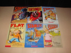 Flat Stanley Series 6 Chapter Book Lot Jeff Brown Homeschool Class Teacher AR RL - Picture 1 of 3