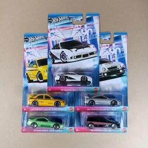 Hot Wheels 90s Street Scene Juego Completo De 5 Coches - Mitsubishi Nissan Celica - Imagen 1 de 11