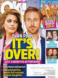 OK! Magazine January 5 2015 Eva Mendes Ryan Gosling Sexiest Men of 2014 Mel B - Picture 1 of 1