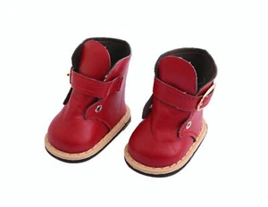 Un par de botas rojas hechas para muñeca de 18" American Girl zapatos accesorios juguete para niños - Imagen 1 de 1