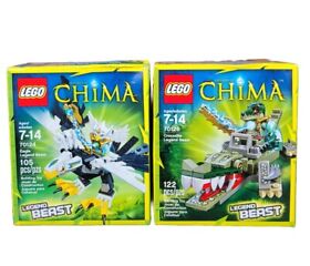 LEGO LEGENDS OF CHIMA: Eagle(70124)&Crocodile(70126)Legend Beast READDESCRIPTION