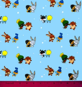 Baby Looney Tunes Fabric - HALF YARD - 100% Cotton - Quilting Toons Daffy Duck - Picture 1 of 1