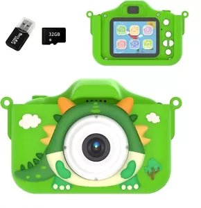 Saiyuanxing Children's camera front rear dual-camera 1080P 2.0" LCD Green Toy Ar - Picture 1 of 6