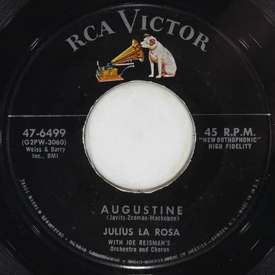 JULIUS LA ROSA I'Ve Got Love / Augustine RCA VICTOR 47-6499 VG 45 1956 Vocal 7" Foto 1 de 4