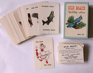 Vintage Old Maid Wildlife Edition National Wildlife Federation Kartenspiel 1958 DC - Bild 1 von 24