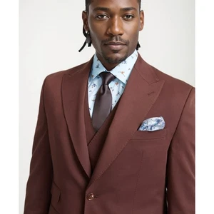 Tayion Montee Holland Blazer Suit Jacket Mens 44S Brown NWT - Picture 1 of 10