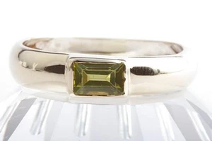 Ring mit Peridot in aus 585 14kt Gelb Gold große Ringgröße 63 . - Bild 1 von 8