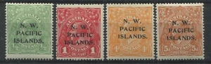 North West Pacific Islands 1915 1/2d, 1d, 4d, and 5d mint o.g. hinged - Picture 1 of 1
