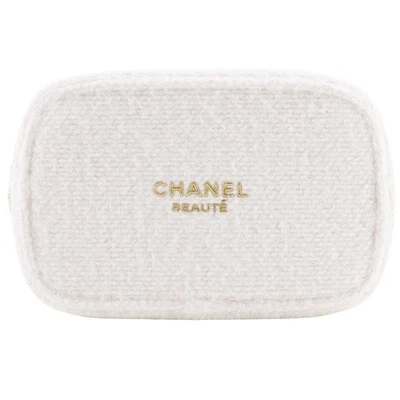 CHANEL 2024 Bolsa Cofre Navidad Novedad Blanco Tweed Mujer Foto 1 de 4