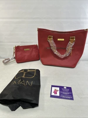 Joy & Iman Alexandria Leather Tote & Cross Body With Dust Bag New - Image 1 of 4